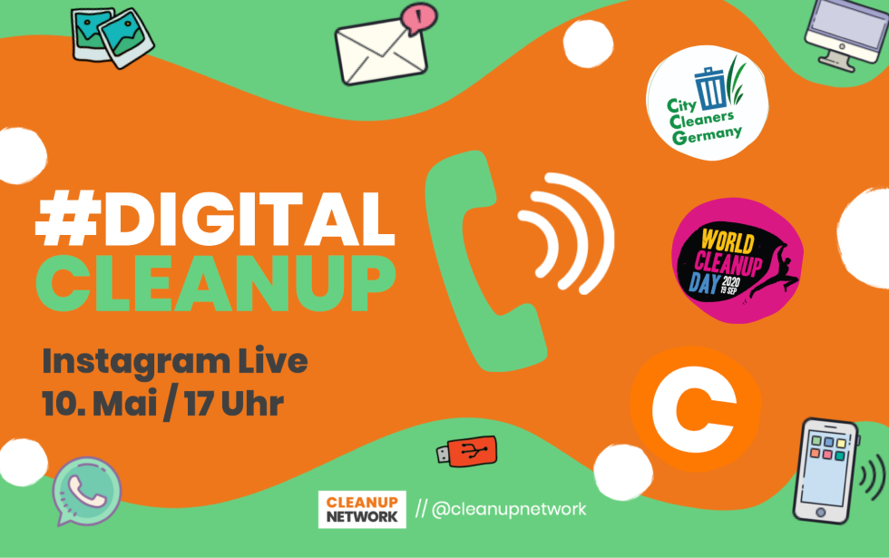 Am Sonntag laden wir live auf Instagram zum Digital Cleanup