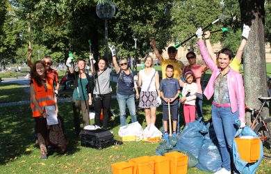 50 Helfer beim World Cleanup Day