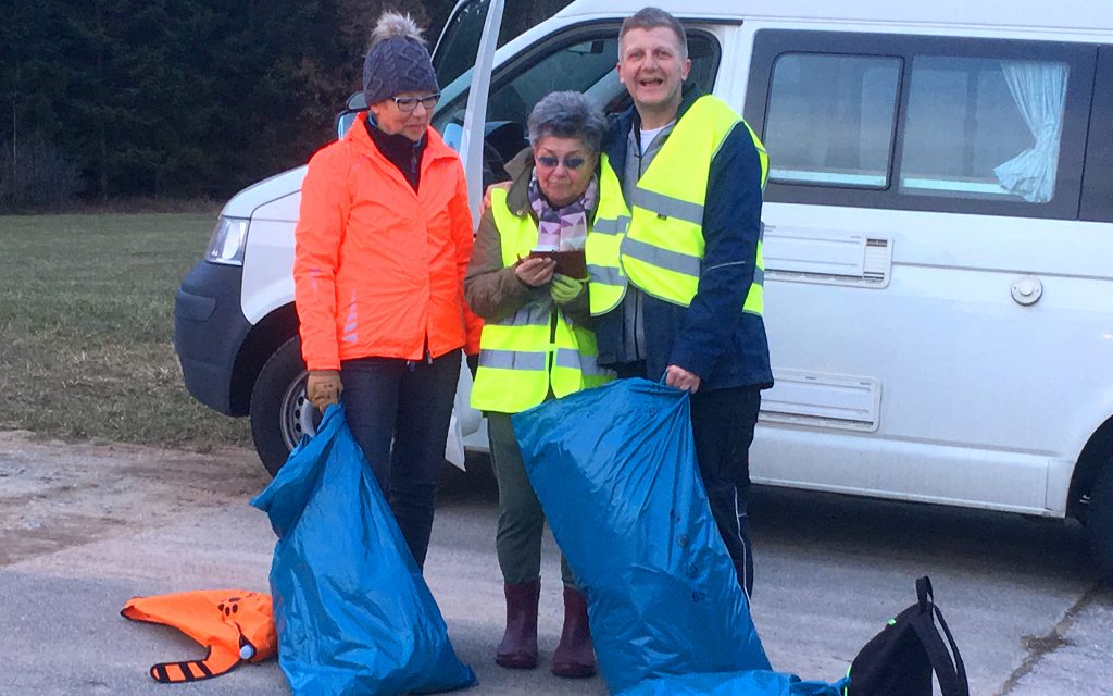 Ellenberger Dorfputzete - Müll sammeln