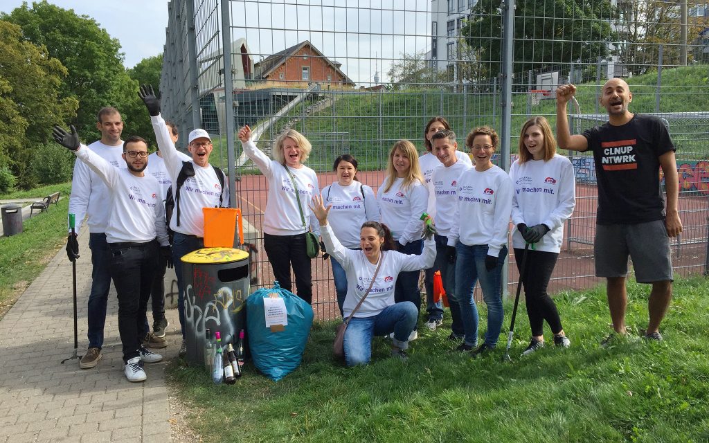 teamevent Socially Responsible Investing cleanup putzaktion